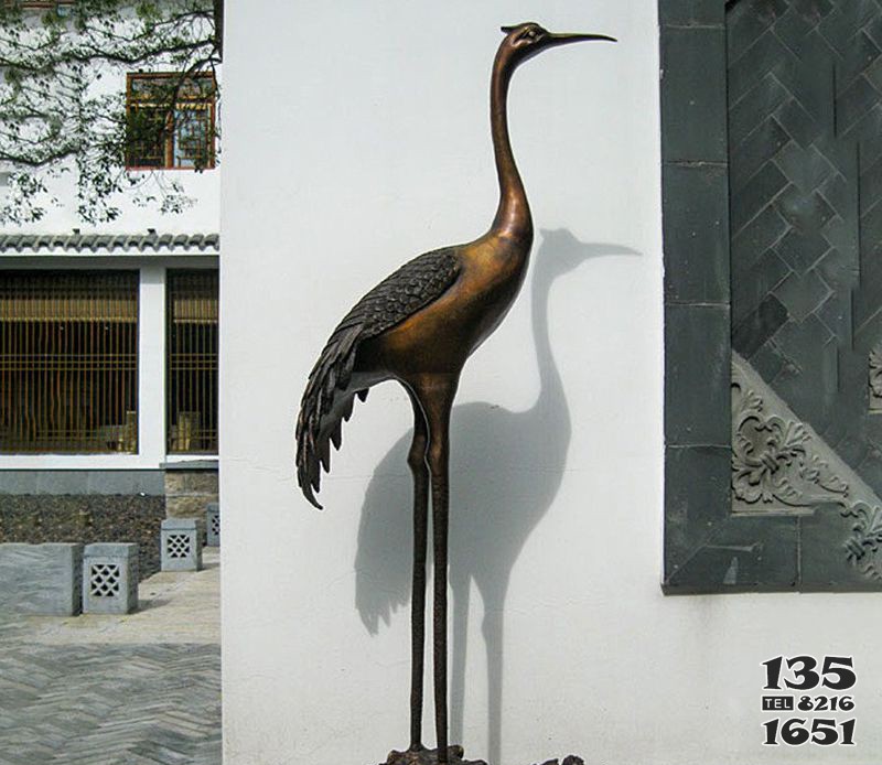 獨(dú)占鰲頭仙鶴動(dòng)物銅雕 仙鶴雕塑價(jià)格鏤空?qǐng)F(tuán)隊(duì)大仙圖片