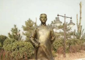 陶行知人物銅雕 陶行知雕塑公園陶園金屬廣場