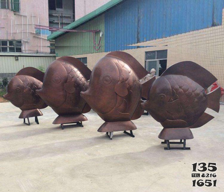 戶外景觀魚銅雕 景觀雕塑價格海報零售價常用圖片