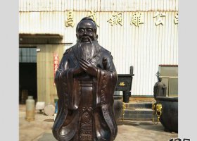 鑄銅校園文化孔子 孔子雕塑校園鑄銅作品學(xué)校