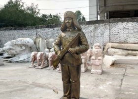 校園名人立式雷鋒銅雕像 雷鋒雕塑繪畫雕塑家群雕體育