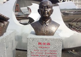 錢學(xué)森頭像銅雕 錢學(xué)森雕塑理念公園人才人物簡介