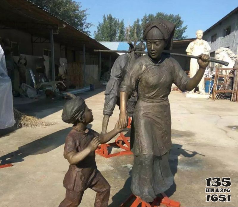 少數(shù)民族人物公園景觀銅雕 圖片
