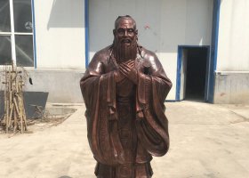 校園鑄銅孔子行教像 孔子雕塑廠(chǎng)家作文文案繪畫(huà)
