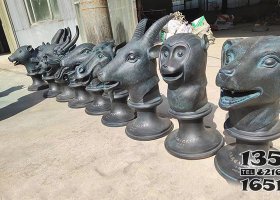 十二生肖獸首 獸首雕塑圖片現(xiàn)貨小區(qū)魚身獸