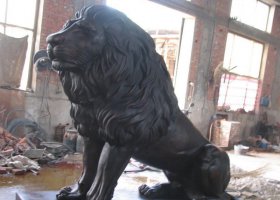 銅雕獅子 
