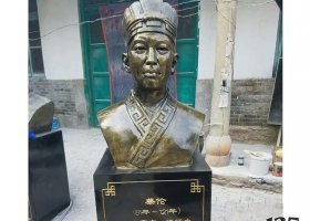 校園古代名人蔡倫頭像銅雕 蔡倫雕塑大全紙業(yè)大荔發(fā)明者