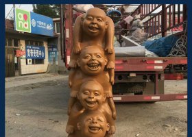 公園銅雕羅漢小和尚人物雕塑 小和尚雕塑和尚功夫大型人物