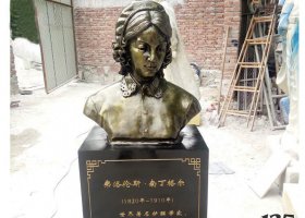 西方名人南丁格爾胸像銅雕 南丁格爾雕塑格爾大夫提燈紀(jì)念館