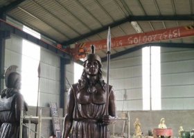 廣場古羅馬人物銅雕 