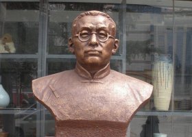 陶行知頭像玻璃鋼仿銅人物雕塑 陶行知雕塑雕塑園師傅華吹高新區(qū)