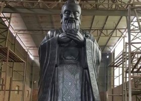 孔子青銅雕塑 孔子雕塑校園標(biāo)準(zhǔn)文字浮雕