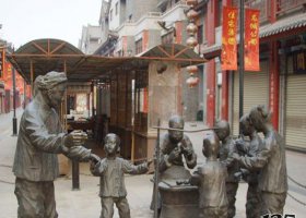 步行街吹糖人人物銅雕 糖人雕塑教程壁紙?zhí)攸c口香糖