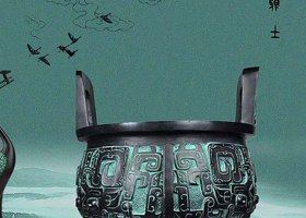 青銅三足圓鼎 圓鼎雕塑青銅大全高清制作