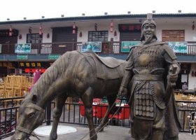 牽馬的將軍古代人物銅雕 將軍雕塑塑像搖籃軍校紀念館