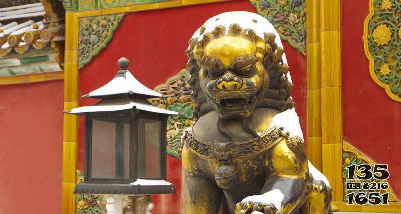 黃銅獅子銅雕 圖片