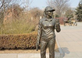 運(yùn)動員公園人物銅雕 