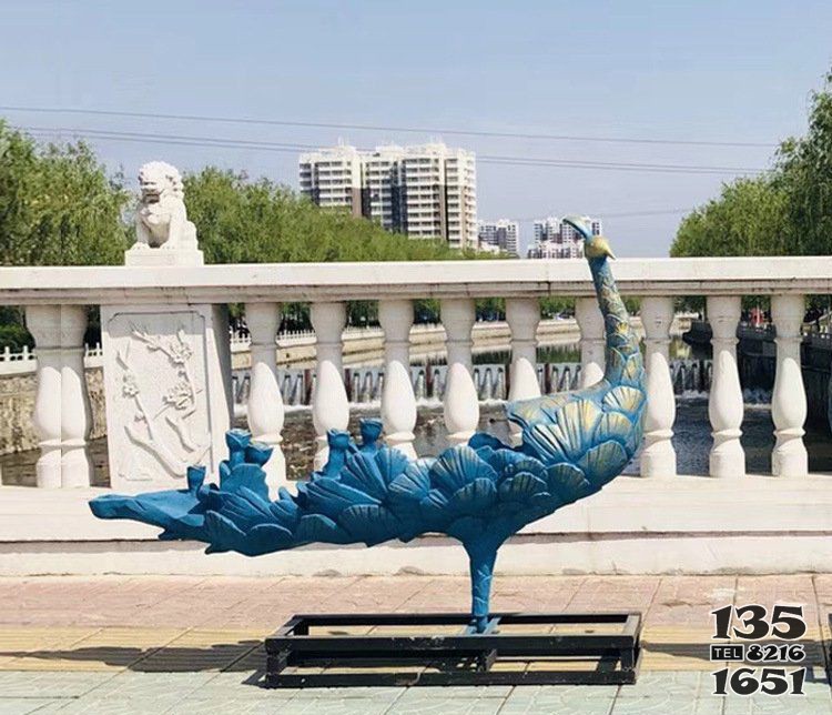 公園抽象孔雀銅雕 孔雀雕塑大全寺廟世紀(jì)布韋圖片
