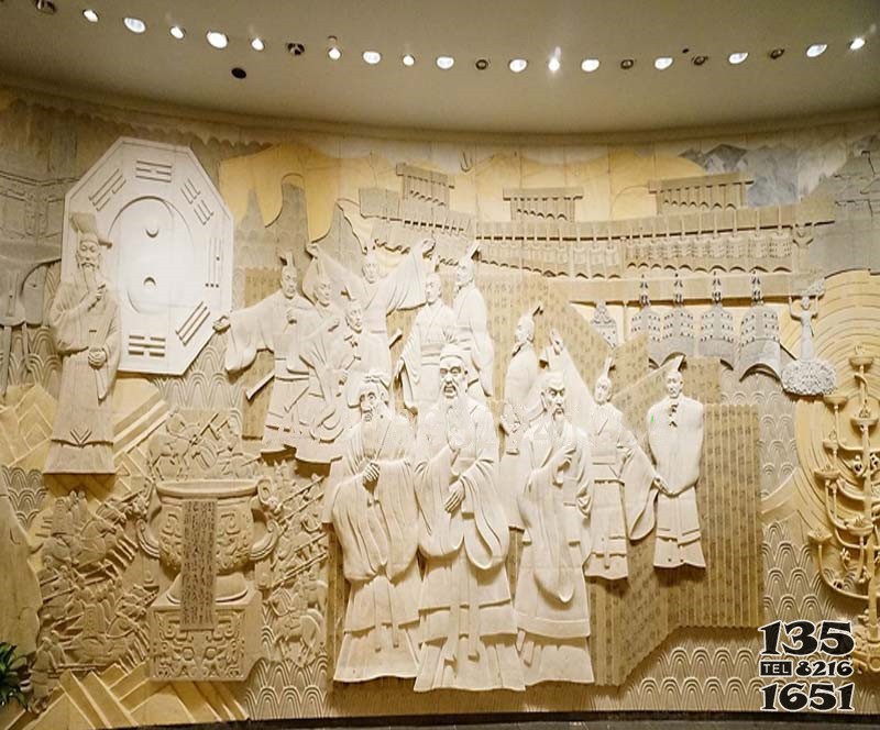 鍛銅浮雕古代人物浮雕壁畫雕塑廠家供應 圖片