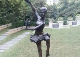 跳芭蕾舞人物小區(qū)人物銅雕 芭蕾舞雕塑德加效果圖地標(biāo)氣球