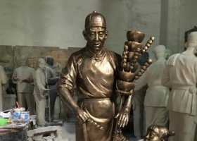 賣糖葫蘆人物銅雕塑 糖葫蘆雕塑冰糖商場標(biāo)識圖案