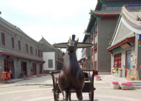 漢代馬車步行街景觀銅雕 馬車雕塑銅雕漢畫師傅拉金