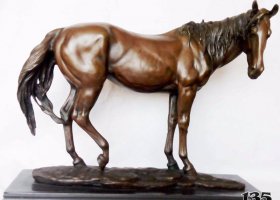 室內雕塑馬擺件鑄銅馬雕塑擺件加工 