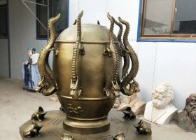 校園地動儀銅雕 地動儀雕塑大型園林學校精品