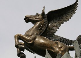 公園飛馬景觀銅雕 