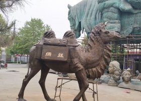 銅雕駱駝 駱駝雕塑純銅地標(biāo)古人筆架