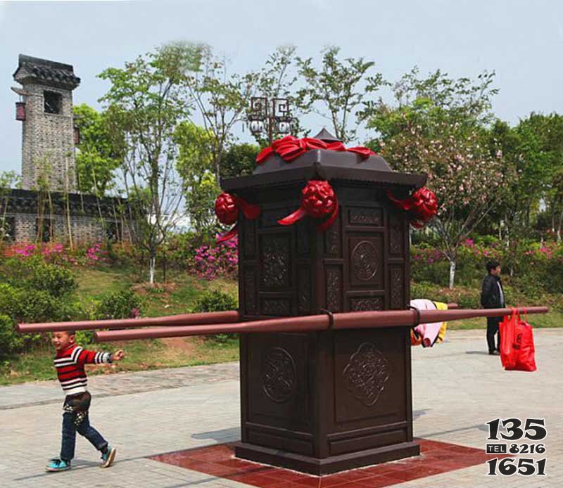 景區(qū)花轎銅雕 圖片