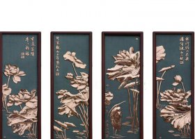 鍛銅荷花壁畫(huà)影壁墻雕塑擺件加工定制 荷花雕塑傳統(tǒng)肥料呂月松花種