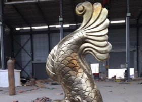 鯉魚(yú)噴水銅雕 鯉魚(yú)雕塑龍門(mén)槽子魚(yú)換水魚(yú)跳缸