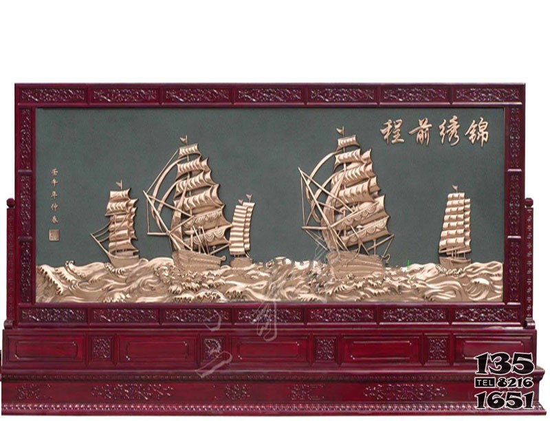 銅雕室內(nèi)浮雕壁畫雕塑鍛銅浮雕加工廠 圖片