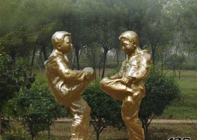公園童趣銅雕 童趣雕塑人物景觀(guān)公園制作
