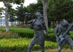 公園樂隊人物銅雕 
