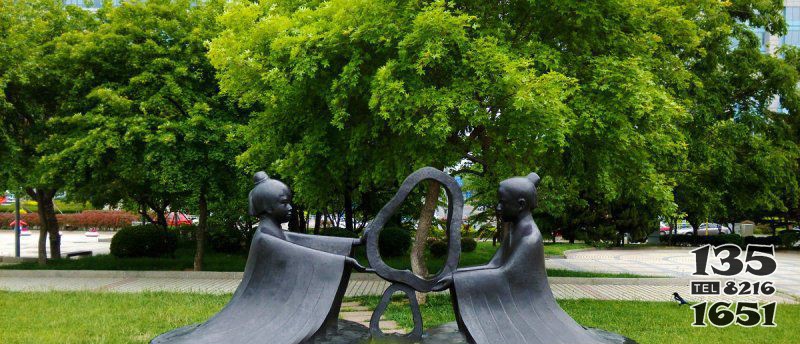 孔融讓梨銅雕公園景觀雕塑 孔融讓梨雕塑孔融雕塑園語言寓意圖片