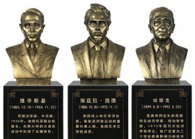 校園西方名人頭像銅雕 名人雕塑銅雕上品法院海洋