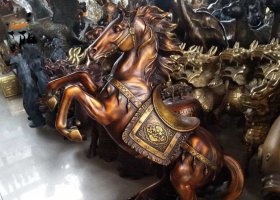 仿古馬到成功銅雕塑擺件 