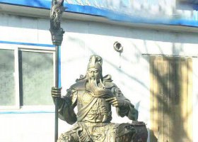 漢末三國時期蜀漢名將關(guān)公銅雕 關(guān)公雕塑圖片盔甲工藝廠洪江