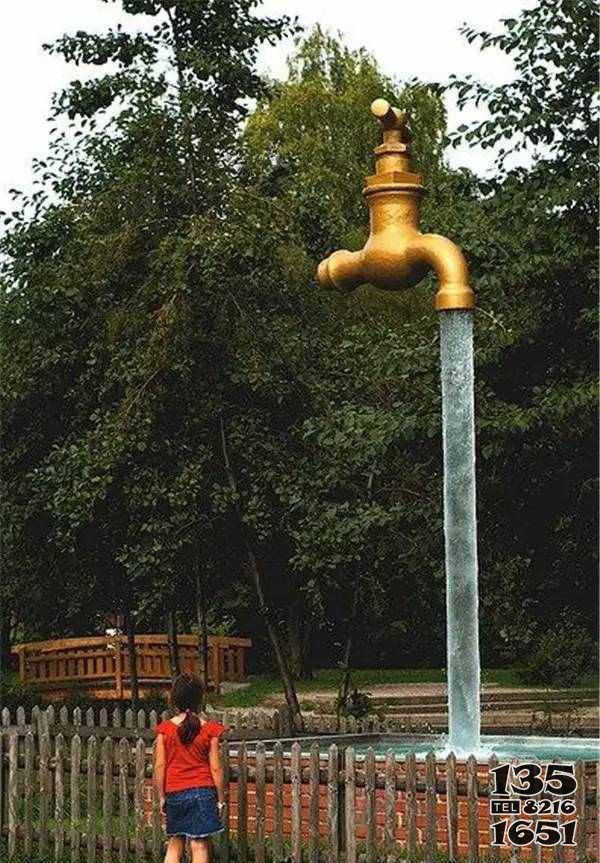 公園水龍頭噴泉景觀銅雕 水龍頭雕塑龍頭禁忌教程院子圖片