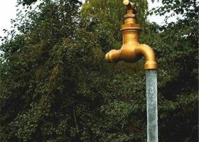 公園水龍頭噴泉景觀銅雕 水龍頭雕塑龍頭禁忌教程院子