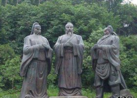 銅雕歷史桃園三結(jié)義人物擺件 