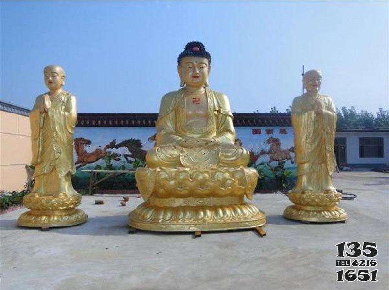 銅雕坐佛寺廟雕塑廠家直銷 圖片