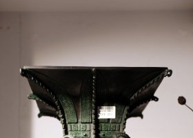 廣場四羊方尊古代青銅器 四羊方尊雕塑鑄銅城市價值商周