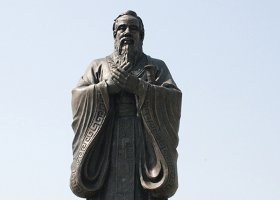 銅雕古代名人孔子園林景觀雕塑加工定制 孔子雕塑價(jià)格過程六藝體育