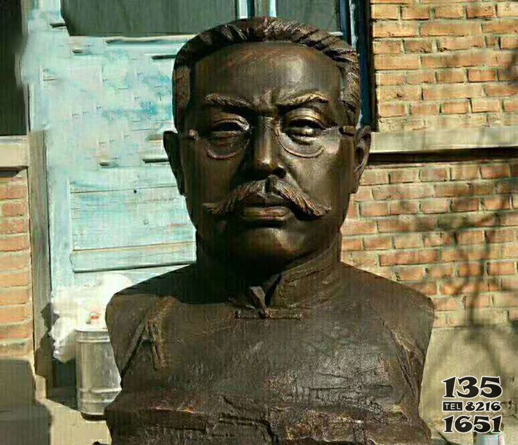 黨建人物革命名人李大釗胸像銅雕 李大釗雕塑公園城市圖片古城圖片