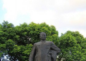 陳毅近代名人銅雕 陳毅雕塑廣場城市公牛新四軍