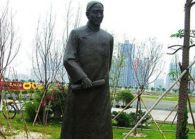 容星橋古代名人銅雕 名人雕塑景區(qū)合山洪江汝州
