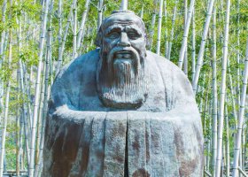 青銅孔子鍛銅人物雕塑 孔子雕塑價格樹脂造價半身